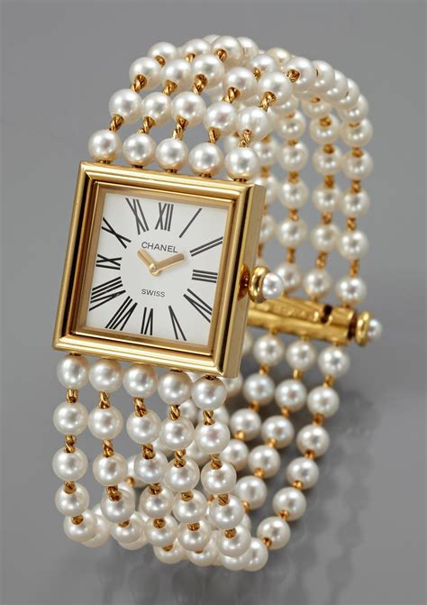 vintage chanel 3212l rhodium watch with pearls|chanel rings authenticity.